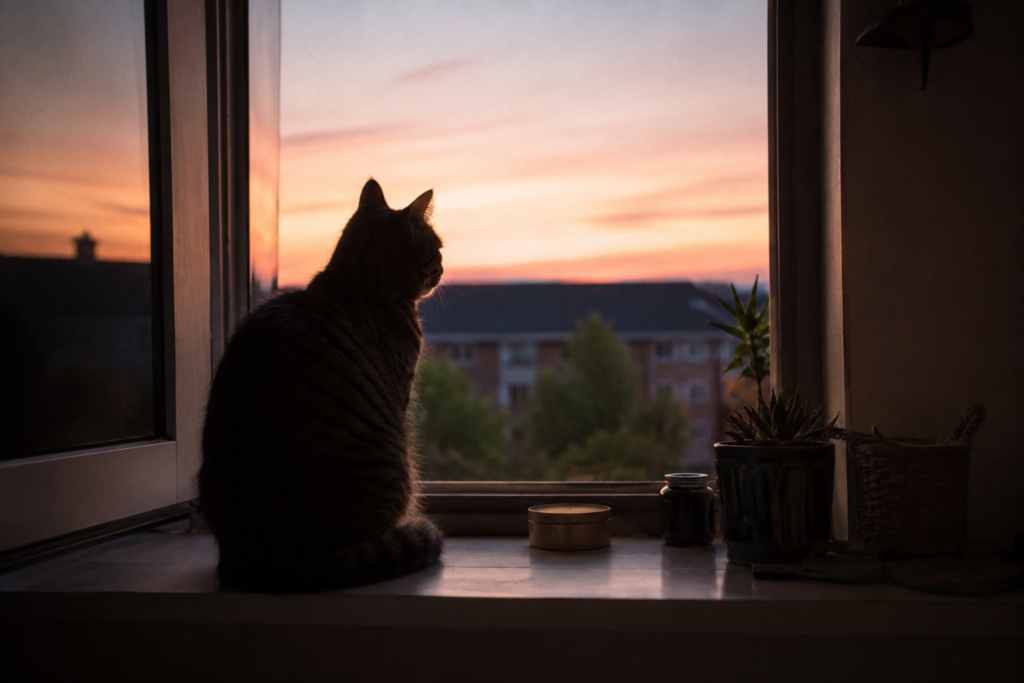 Cat Meowing at Night