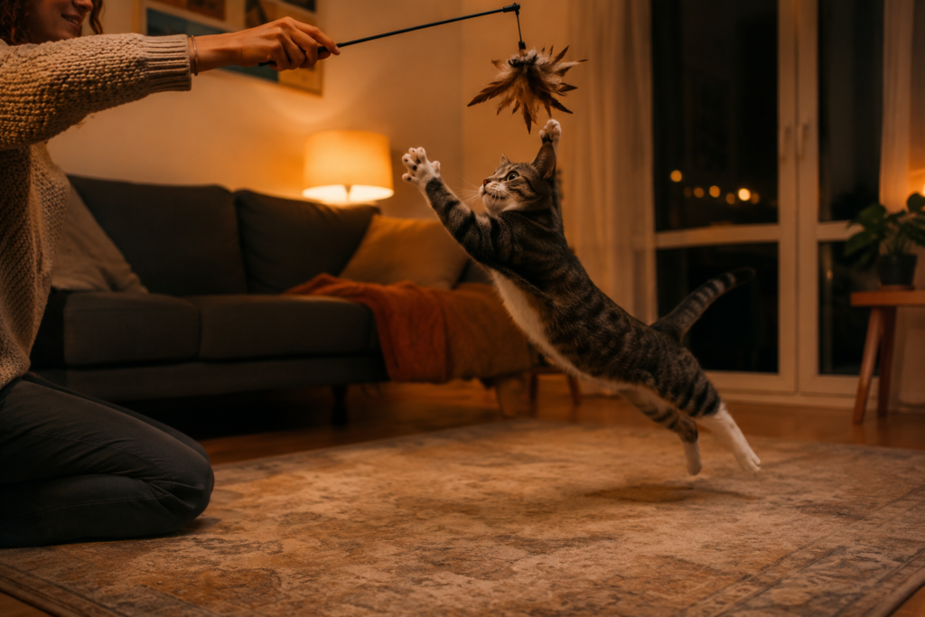 Cat Meowing at Night