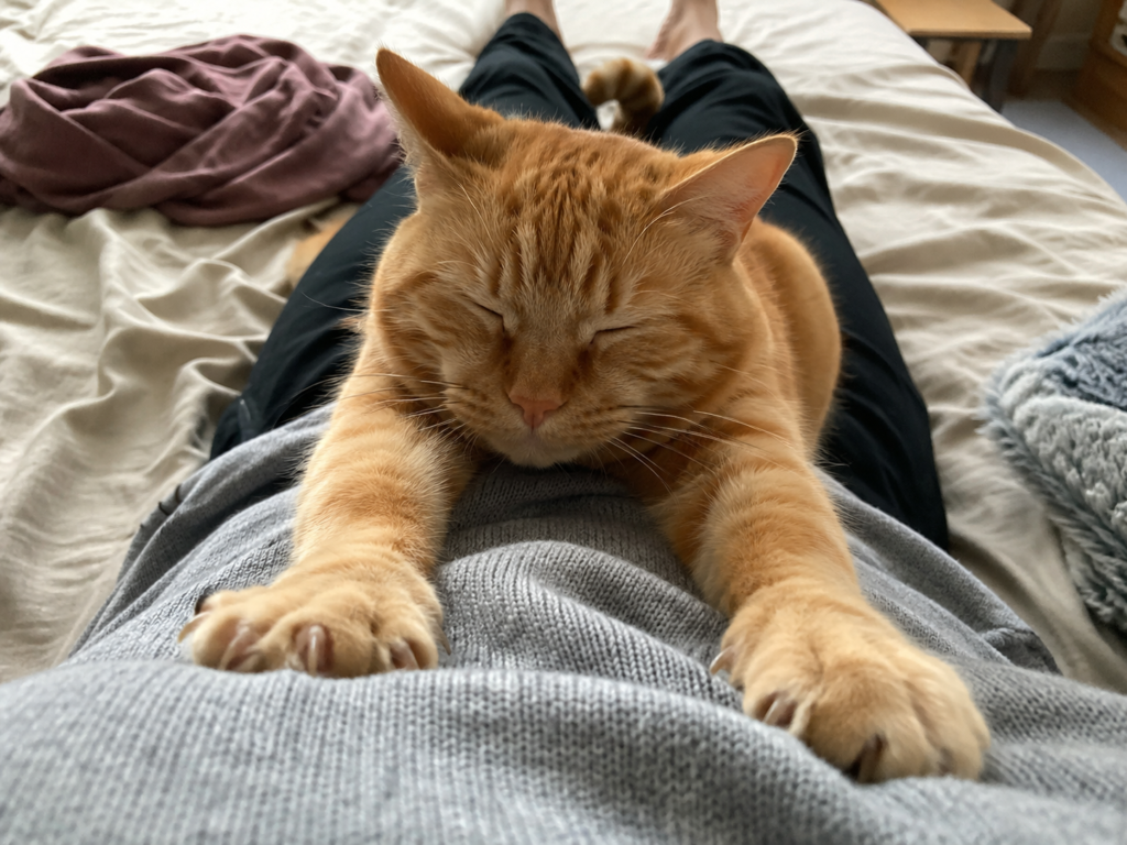 why does my cat knead me