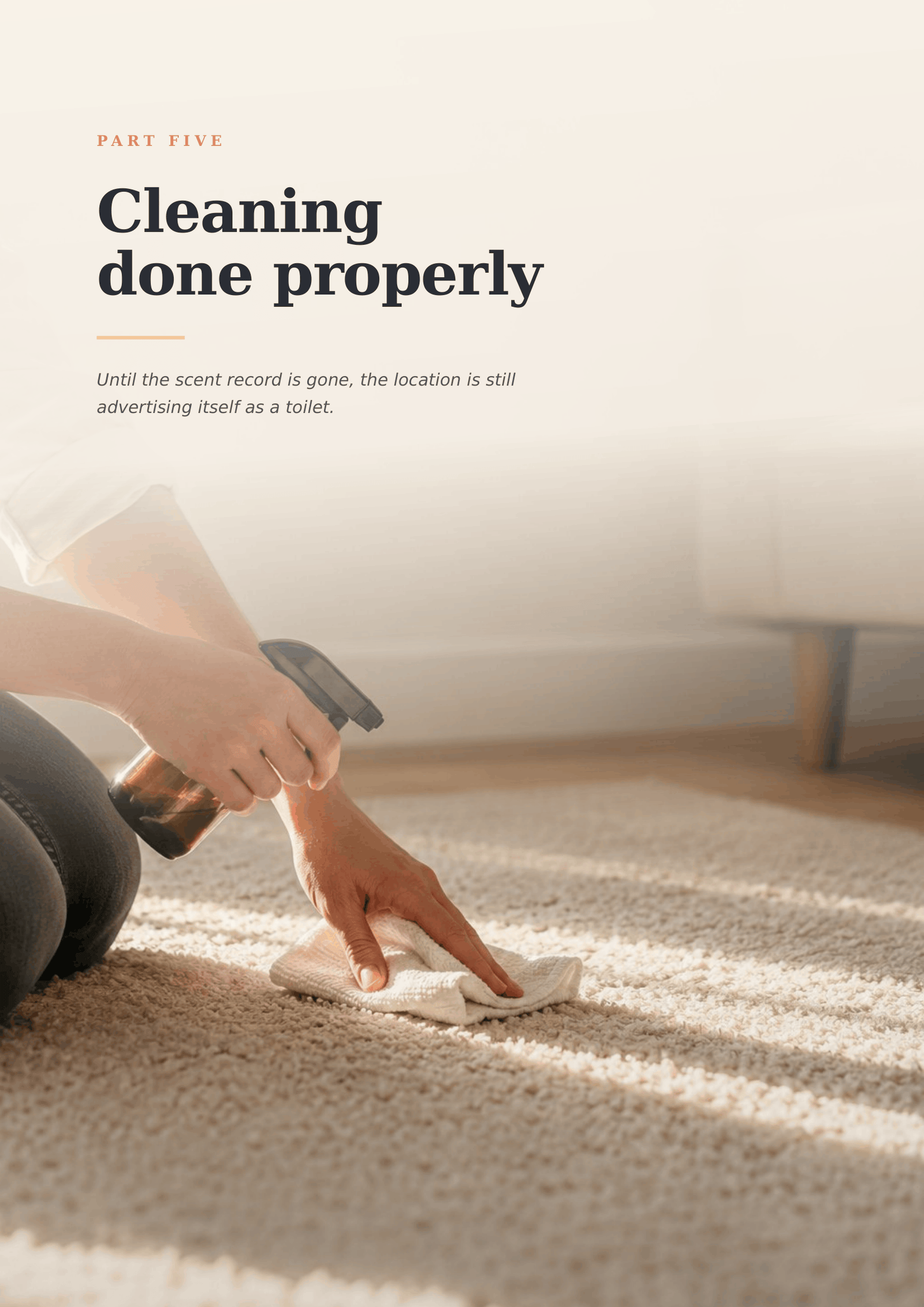 Inside the book — the chemistry of cleaning cat urine