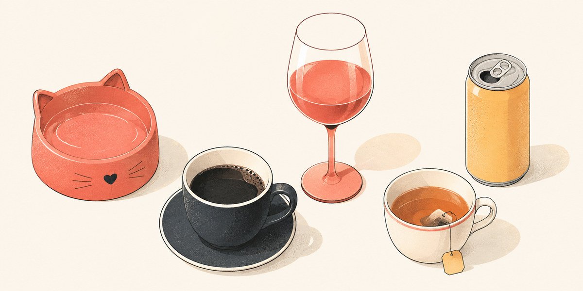 Drinks safe and unsafe for cats including water milk coffee and alcohol