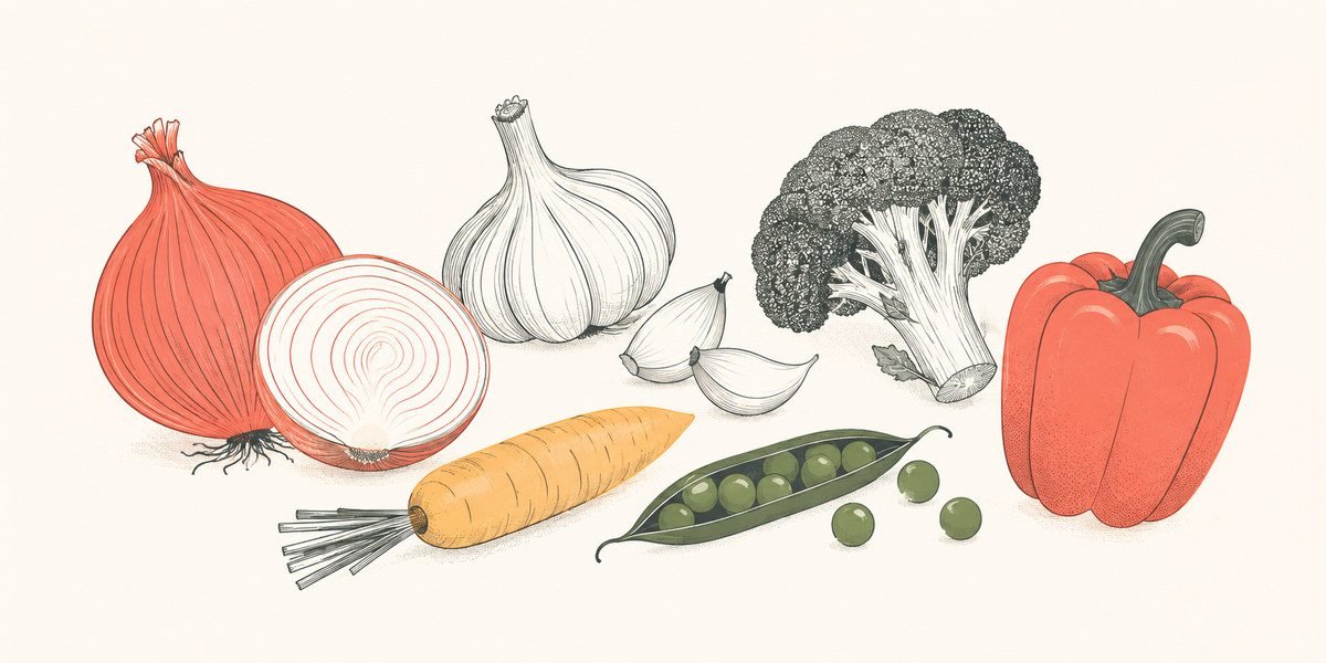 Vegetables cats can eat and toxic vegetables including onion and garlic