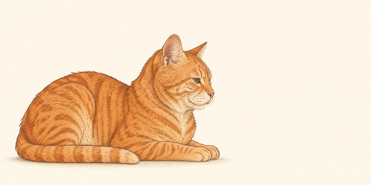 Illustration of a senior cat life stage